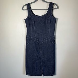 Vintage dress Bali Denim look mini sleeveless 90s Y2K